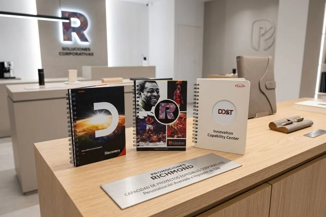 Libretas corporativas personalizadas